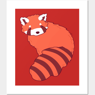 Cutie Red Panda Posters and Art